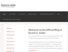 Tablet Screenshot of dustinslade.com